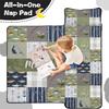 Personalized Toddler Nap Mat with Name  Custom Patchwork Design Sleeping Bag with Pillow & Blanket for Boys  Ideal Slumber Bags for Daycare, Preschool & Kindergarten view 3