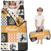 Personalized Toddler Nap Mat with Name  Custom Patchwork Design Sleeping Bag with Pillow & Blanket for Boys  Ideal Slumber Bags for Daycare, Preschool & Kindergarten view 1