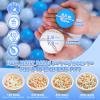 GOGOSO Ball Pit Balls for Toddlers Dogs Baby Boys Girls 2.2Inch Plasticball Toys for Kid Play Tent Birthday Slides Party Decor 500 pcs,Blue+ Light Blue view 2