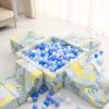 GOGOSO Ball Pit Balls for Toddlers Dogs Baby Boys Girls 2.2Inch Plasticball Toys for Kid Play Tent Birthday Slides Party Decor 500 pcs,Blue+ Light Blue view 4