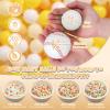 GOGOSO Ball Pit Balls for Toddlers Dogs Baby Boys Girls 2.2Inch Plasticball Toys for Kid Play Tent Birthday Slides Party Decor 500 pcs, Cream Yellow+ Macaron Yellow+ White view 2