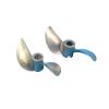 2PCS Brass 2-Blade RC Boat Propellers Willow Leaf Design 42mm 48mm Diameter with 4mm 4.76mm Bore for Electric and Nitro RC Boats(48/4.76) view 1
