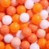 GOGOSO Ball Pit Balls for Toddlers Dogs Baby Boys Girls 2.2Inch Plasticball Toys for Kid Play Tent Birthday Slides Party Decor 170 pcs,Orange+ Peach+White view 1