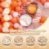 GOGOSO Ball Pit Balls for Toddlers Dogs Baby Boys Girls 2.2Inch Plasticball Toys for Kid Play Tent Birthday Slides Party Decor 170 pcs,Orange+ Peach+White view 2