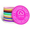 2001000 Custom Plastic Poker Chips, Personalized Double-Sided Full Color Printing with Your Logo/Text/Image, Drink Tokens with Storage Case for Bar, Wedding, Promotions, Festivals (Rose Red) view 1