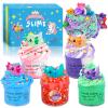 5 Pack Slime Set for Kids Party Favors, 2 Butter 2 Cloud 1 Clear Slime Pack, Soft Stretchy DIY Toys for Girls Boys view 1