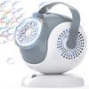 Rechargeable Bubble Machine - Auto 360 Rotation, 75 Tilt Range, 10 Large Wands - Bubbles Blower Maker for Kids, Toddlers, Outdoor Play, Wedding, Birthday, Parties, Gifts Toys for Boys, Girls view 1
