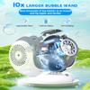 Rechargeable Bubble Machine - Auto 360 Rotation, 75 Tilt Range, 10 Large Wands - Bubbles Blower Maker for Kids, Toddlers, Outdoor Play, Wedding, Birthday, Parties, Gifts Toys for Boys, Girls view 2