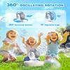 Rechargeable Bubble Machine - Auto 360 Rotation, 75 Tilt Range, 10 Large Wands - Bubbles Blower Maker for Kids, Toddlers, Outdoor Play, Wedding, Birthday, Parties, Gifts Toys for Boys, Girls view 4