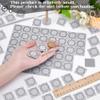 FINGERINSPIRE 160 Pcs Mini Wood Double-Sided Dollhouse Floor Tiles, White Square 1/12 Scale Dollhouse Floor Tiles Miniature Wood Furniture Mini House Accessories for Photo Props Home Decor view 3
