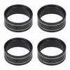 1.0 Inch Brass Internal Beadlock Ring 58g Heavy Wheel Weighted Clamp Ring 4pcs Fits RC Wheel Rims for TRX4M SCX24 1/18 1/24 RC Crawler Upgrade Parts (Black) view 1