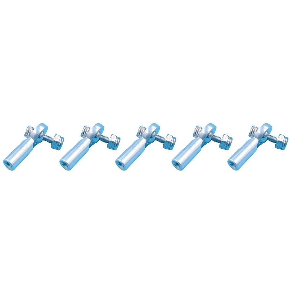 5PCS M3 RC Model Ball Joint Rod End 22mm Metal Linkage Head with 2.5mm Center Hole Right Hand Thread