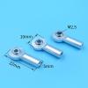 5PCS M3 RC Model Ball Joint Rod End 22mm Metal Linkage Head with 2.5mm Center Hole Right Hand Thread view 3