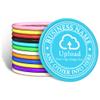 2001000 Custom Plastic Poker Chips, Personalized Double-Sided Full Color Printing with Your Logo/Text/Image, Drink Tokens with Storage Case for Bar, Wedding, Promotions, Festivals (Light Blue) view 1