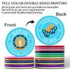 2001000 Custom Plastic Poker Chips, Personalized Double-Sided Full Color Printing with Your Logo/Text/Image, Drink Tokens with Storage Case for Bar, Wedding, Promotions, Festivals (Light Blue) view 2