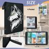 Kuquteed Wild Animal Wolves Trading Card Binder 9 Pocket 900 Cards Holder Collector Album with 50 Removable Sleeves Toys Gifts for Boys Girls Gray White Sports Game Cards view 3
