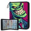 Kuquteed Cartoon Zombie Trading Card Binder 4 Pocket 400 Cards Holder Collector Album with 50 Removable Sleeves Toys Gifts for Boys Girls Green Purple Sports Game Cards view 1