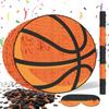 Basketball Piata  Includes Wooden Stick, Blindfold, and Confetti  13"x13"x3"  Perfect for Sports Party Decorations and Basketball Pinatas for Birthday Party view 1
