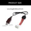 9.6V 600MA USB Charging Cable for Lithium Batteries Fast Speed Radio Controlled Monsters Truck Car Toy view 4