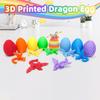 Flavery 4 Pack 3D Printed Dragon Egg - Small Egg with Wings Dragon Inside, 3D Printed Fidget Toys, Surprise Toys for Gift, Desk Executive Pet, Figurine Decor view 4
