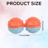 2pcs Fidget Spinner Ball, PP Fidget Spinner Ball with Night Fluorescence Hand Massage Toy Gift with ASMR Sounds for Kids Teens Adults (Orange) view 2
