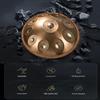 22 Inch Steel Hand Pan Percussion Instruments, D Minor 9/10/12 Notes Hand Pan Drum For Adults And Kids, 432Hz Harmonic Percussion Instrument With Handpan Case And Mallets(Gold,12 notes) view 4