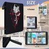 Kuquteed White Skull Head Trading Card Binder 9 Pocket 900 Cards Holder Collector Album with 50 Removable Sleeves Toys Gifts for Boys Girls Black Red Sports Game Cards view 3