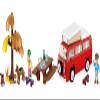 COBI Action Town Volkswagen T2A Camper Building Set, 272 Pieces view 4