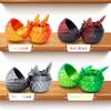 Flavery 4 Pack 3D Printed Dragon Egg - Party Favors, Small Egg with Wings Dragon Inside, 3D Printed Fidget Toys, Classroom Prizes, Surprise Gift for Birthday, Christmas, Home Office Decor view 3