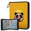 Kuquteed Angel Halo Panda Trading Card Binder 9 Pocket 900 Cards Holder Collector Album with 50 Removable Sleeves Toys Gifts for Boys Girls Golden Yellow Sports Game Cards view 1