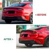 1pcs Rear Trunk Boot Spoiler Lip Compatible for KIA Stinger 2017-2023 Gloss Black/Carbon Fiber Style Rear Trunk Boot Spoiler Lip(Glossy Black) view 3