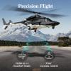 Carmanon RTF Airwolf RC Helicopter - 27:1 Scale Collectible Remote Control Helicopter with Auto-Hover, 6CH Control & Dual Batteries for Adults Beginners,TV-Accurate Air Wolf Series Model view 4