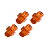 Aluminum 7075 Alloy 17mm Wheel Hubs Widen 5mm for Traxxas 1:8 JATO 4X4 VXL Brushless Buggy Upgrades - Orange view 1