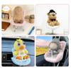 SwiftServ Doll Car Seat for 38 inch Figures, Fits Character Plushes, Blind Box Dolls & Vinyl Collectibles, Includes Air Vent Clip & Desktop Stand, Cute Car Ornament for Collectors (Grey) view 3