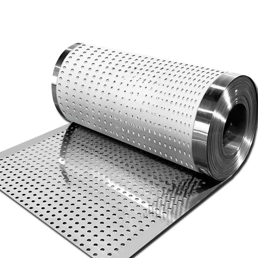 304 Stainless Steel Perforated Sheet 0.8mm Thick, 10mm Hole Metal Mesh Screen Panel for Balcony Banister Fence/Window Guardrail/Garden Deck/DIY Projects - Anti-Theft Decorative Mesh Plate(46x100cm)