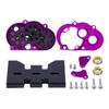 Aluminum Lightweight Gearbox OD-3 Overdrive Transmission for 1/10 RC Crawler Car Axial SCX10 II VS4-10 LCG Chassis Straight Axle (Purple) view 2