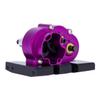 Aluminum Lightweight Gearbox OD-3 Overdrive Transmission for 1/10 RC Crawler Car Axial SCX10 II VS4-10 LCG Chassis Straight Axle (Purple) view 3