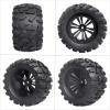 2.8" Preglued RC Truck Tires and Wheels 12mm Hex for 1/10 Rustler Stampede Hoss 2wd 4x4 vxl Tires Wheels Arrma Tires Wheels Redcat Volcano Tires view 4