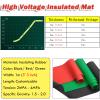 AMUFJJ Electrical Substations Rubber Mats for Floor, Flexible Insulating Mat Dielectric for Distribution Room, Electrical Safety Insulated Tools(LxWxT 6' x 3 1/5' x 1/4") view 4