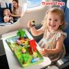 49 PCS Magnetic Building Blocks Travel Toys, Farm Animals Magnetic Tiles with Portable Iron Storage Box & Play Base, STEM Learning Toys for Kids Ages 3-5, 4-8 view 4