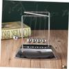 Yardwe 1pc Newton Adornment z Shape Desktop Toy Safe Newton's Cradle for Boys and Girls Decoration Balance Balls view 3