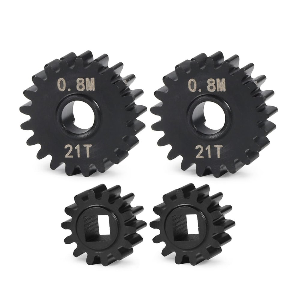 Steel Overdrive Portal Gears 14T/21T Compatible with Axial 1/10 Capra F9 SCX10 III AXI03000 AXI03004 AR45 Portal Axle RC Crawler Car Upgrade Part