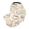 Baby Car Seat Canopy Covers Nursing Cover Stretchy Boys Girls Breakfast Time Carrier Cover Breastfeeding Cover Breathable view 1