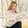 Baby Car Seat Canopy Covers Nursing Cover Stretchy Boys Girls Breakfast Time Carrier Cover Breastfeeding Cover Breathable view 3