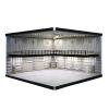 1/64 Model Car Display Case,Fits for 1/64 Hot Wheels Diecast Model Car,Diorama Double Decker Car Showroom Garage Model with Dimmable LED Lighting City Car Parking Lot Scene Model Collection (A) view 1