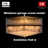 1/64 Model Car Display Case,Fits for 1/64 Hot Wheels Diecast Model Car,Diorama Double Decker Car Showroom Garage Model with Dimmable LED Lighting City Car Parking Lot Scene Model Collection (A) view 3
