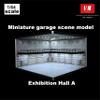 1/64 Model Car Display Case,Fits for 1/64 Hot Wheels Diecast Model Car,Diorama Double Decker Car Showroom Garage Model with Dimmable LED Lighting City Car Parking Lot Scene Model Collection (A) view 4