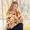 Baby Car Seat Canopy Covers Nursing Cover Stretchy Boys Girls Yellow Red Rose Carrier Cover Breastfeeding Cover Breathable view 3