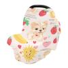 Baby Car Seat Canopy Covers Nursing Cover Stretchy Boys Girls Dog Banana Fruit Carrier Cover Breastfeeding Cover Breathable view 1