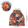 Baby Car Seat Canopy Covers Nursing Cover Stretchy Boys Girls Flower Oil Painting Carrier Cover Breastfeeding Cover Breathable view 2